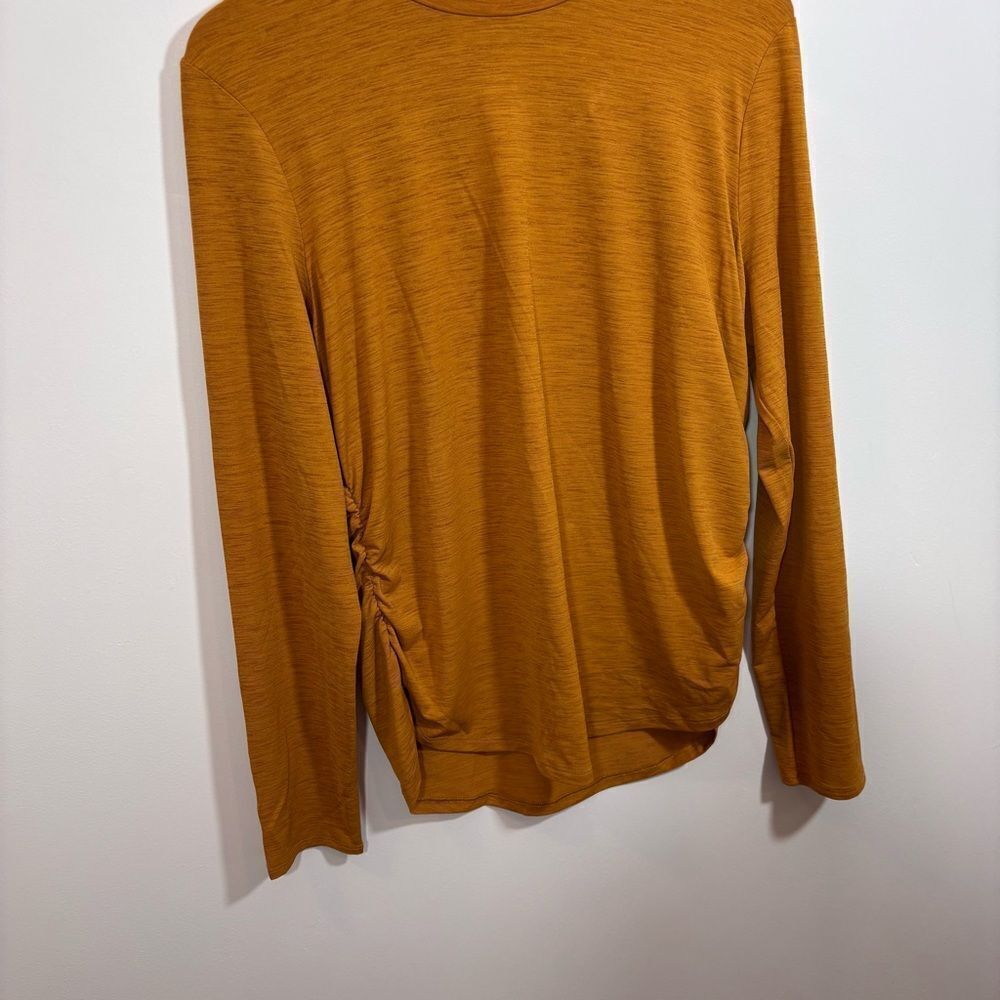 CALIA Women's Tissue Texture Long Sleeve Golf Crew NEW Size XL Golden Warmth - Picture 7 of 15